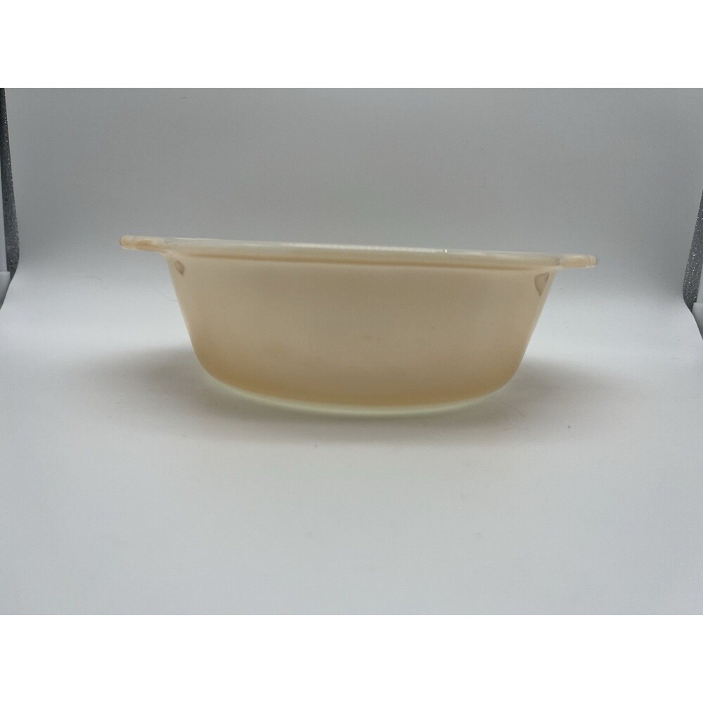 Vintage Fire King Peach Casserole 1 qt Oven Ware Dish